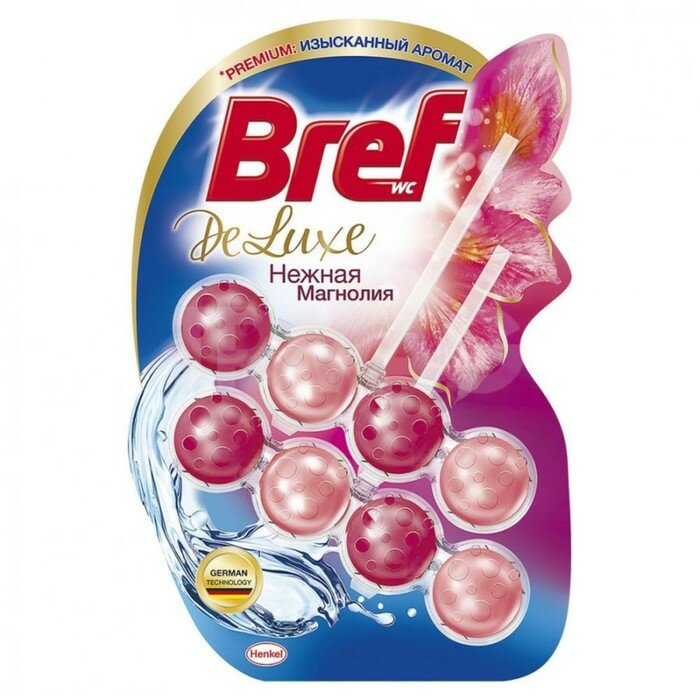 Блок для унитаза Bref DeLuxe «Нежная магнолия», 2 × 50 г