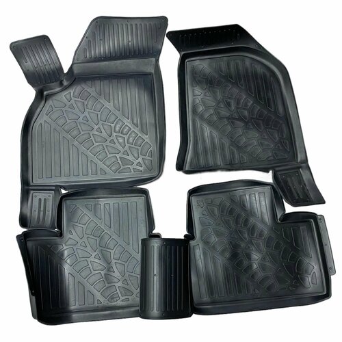 Коврики салона 2170 Priora резиновые Вираж