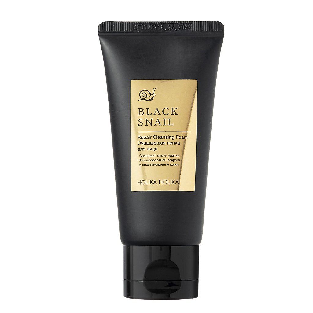 Holika Holika Prime Youth Black Snail Очищающая пенка для лица с омолаживающим эффектом с муцином черной улитки 50 мл 1 шт