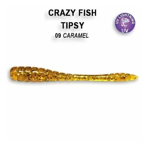 Силиконовая приманка мягкая съедобная Crazy Fish Tipsy 2 50 мм 9-50-9-6 8 шт