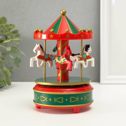 Фигурка сувенир музыкальный декоративный Карусель - лошадки 1150₽