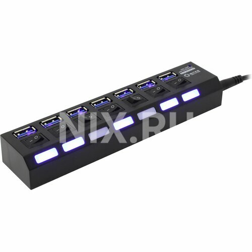 Концентратор USB 3.0 5bites HB37-303PBK 7 x USB 3.0 черный - фото №3