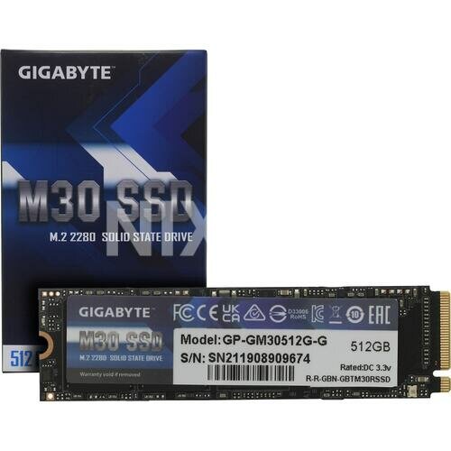 SSD Gigabyte M30 512 Гб GP-GM30512G-G