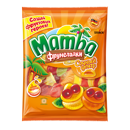 фото Mamba фрумеладки "сочный центр" 140г. мамба, произведено в германии