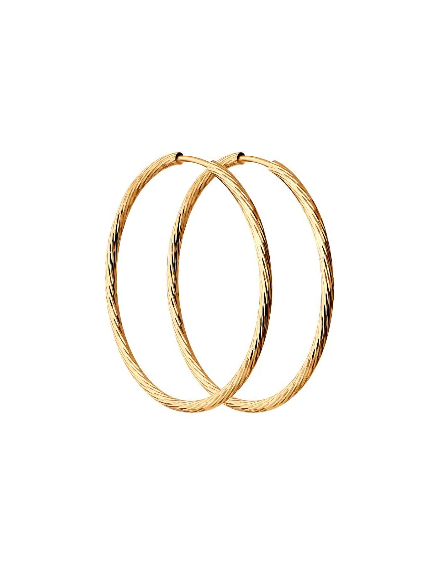 Серьги конго danaya, серебро, 925 проба, золочение
