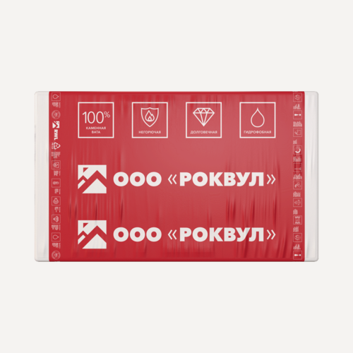 Изображение товара Теплоизоляция для вентилируемых фасадаов Rockwool Венти Баттс 1000х600х50 (1 упак/ 8 листов/ 4,8м2)