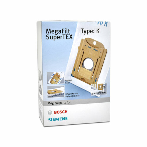 Набор мешков с фильтром для пылесоса Bosch 468265 1590₽