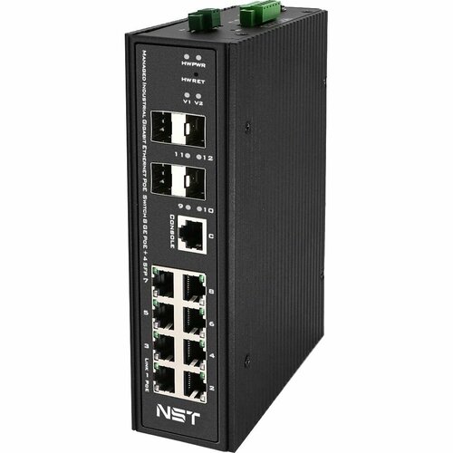 PoE-коммутатор управляемый NST Gigabit Ethernet L2 NS-SW-8G4G-PLIM 67110₽