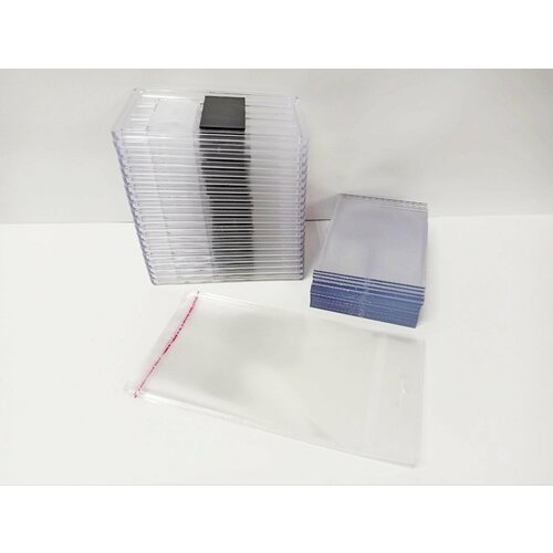 Заготовка под вставку фото Фоторамка акриловая 100x150мм прозрачная с подставкой и магнитом упаковка 20 штук 2200₽