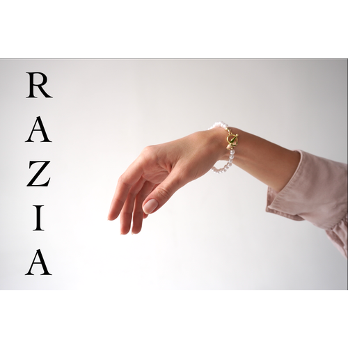 Комплект украшений, перламутр, пластик, длина 40 см, желтый, белый