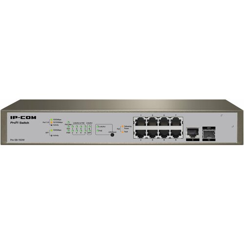 Коммутатор 8PORT 1000M POE GE SFP PRO-S8-150W IP-COM 14309₽
