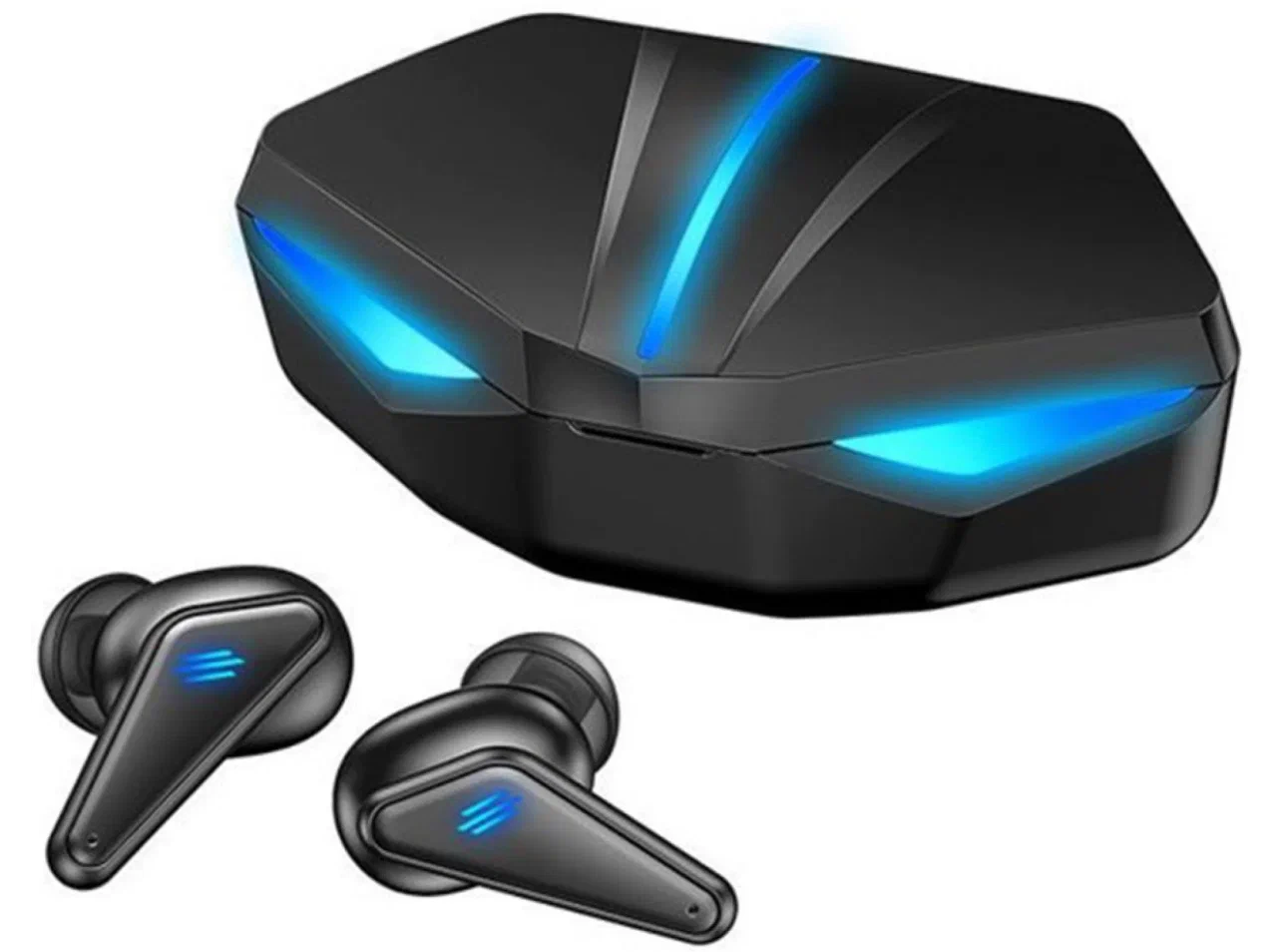 Игровые беспроводные наушники K -55. Bluetooth с шумоподавлением, беспроводным зарядным футляром — фото 1