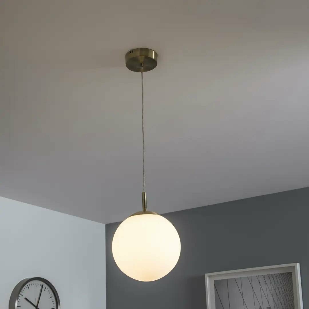 фото Светильник подвесной хрустальная Inspire Celestine 1 лампа 3 м² цвет белый/хром