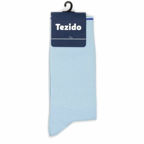 фото Носки tezido, размер 41-46, голубой/синий