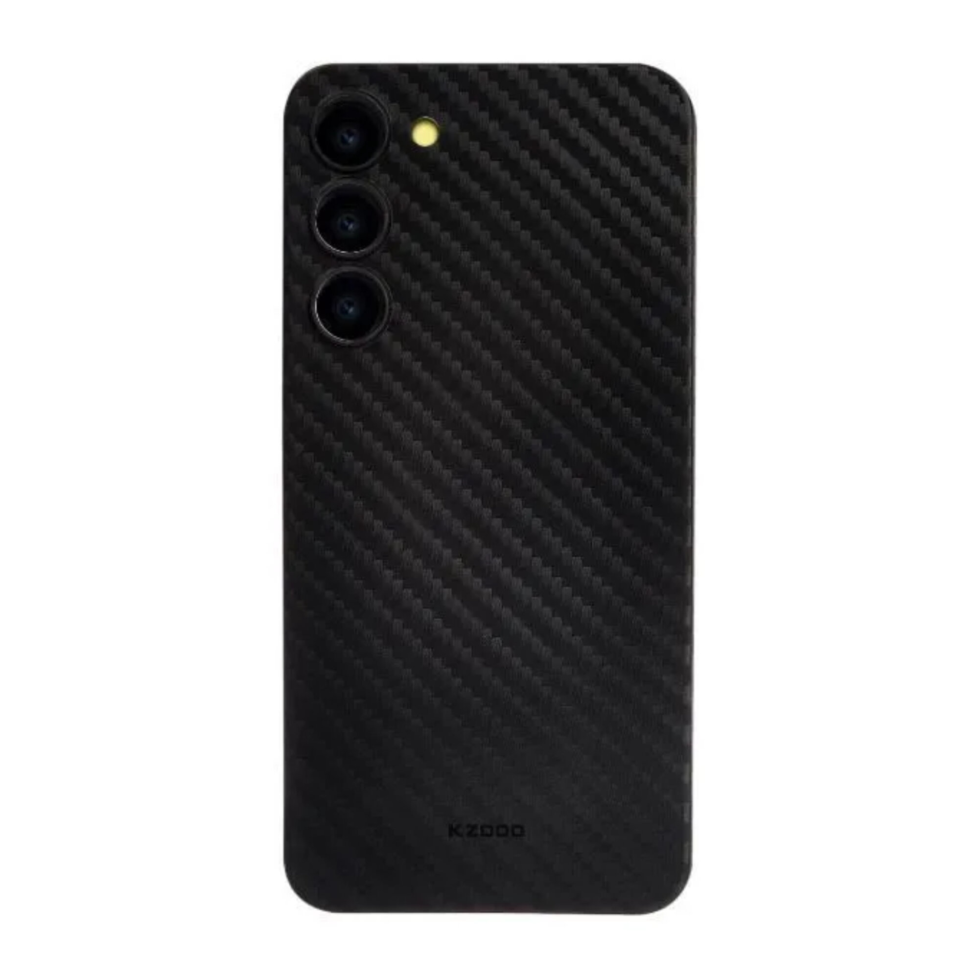 Чехол накладка ультратонкая для Samsung S23+ KZDOO Air Carbon, чёрный
