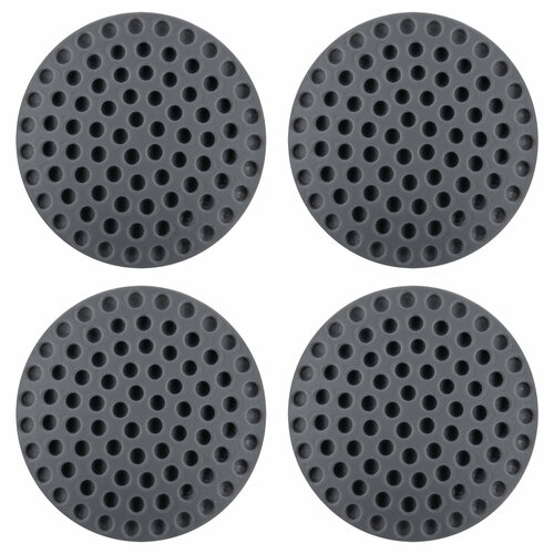 Протектор настенный набор 4 шт серый Защитные силиконовые накладки от сколов и повреждений защита от ударов дверной ручки 178₽