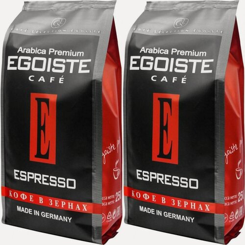 Изображение товара Кофе в зернах EGOISTE Espresso Arabica Premium 250 гр х 2 шт.