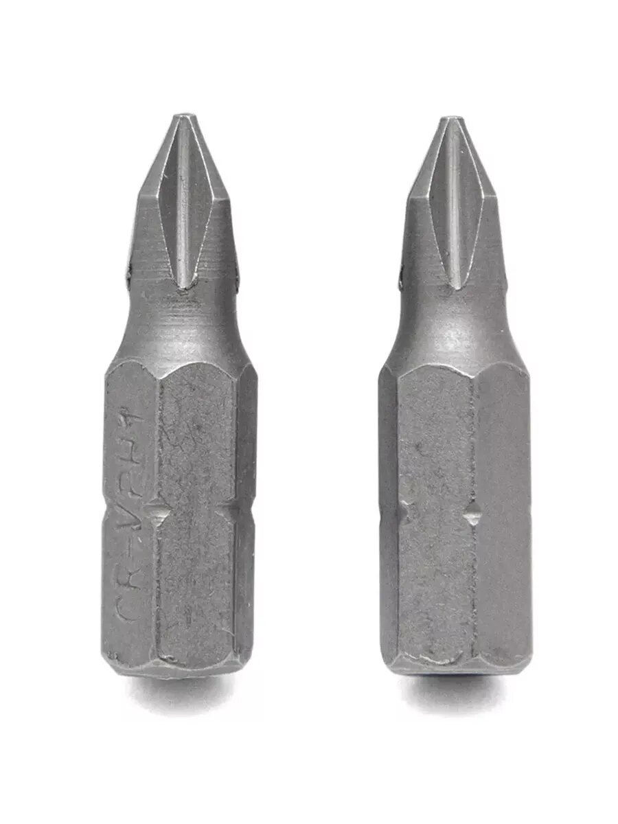 Бита крестовая магнитная PH1x25 мм 2 шт.