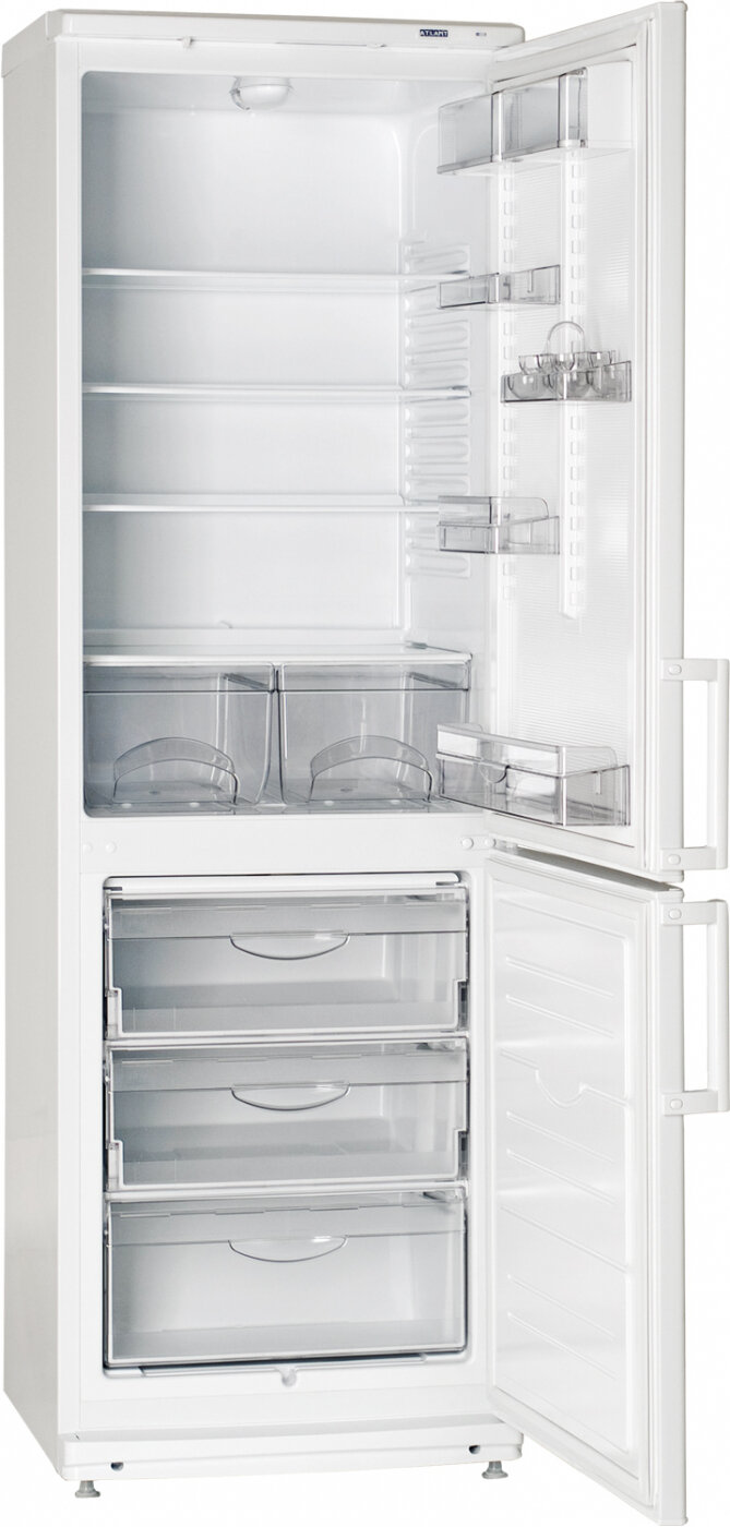 Холодильник двухкамерный Atlant SOFT LINE ХМ-4021-000 класс A+ 345л, 39дБ, Volt Security, ручка скоба и перенавешиваемые двери, LED освещение и механическое управление