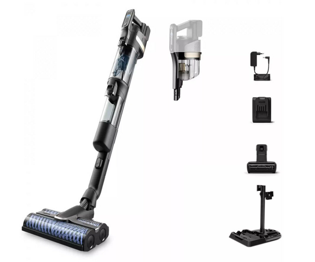 Вертикальный пылесос Philips AquaTrio X9382, для влажной и сухой уборки, 500Вт