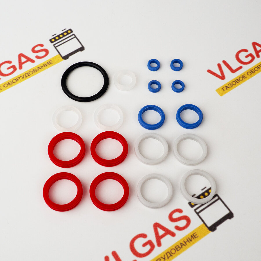Комплект прокладок (уплотнительных колец сальников) для газовых котлов Master Gas Seoul 11 14 16 21 24 30 35 (сальник для Мастер газ Сеул)