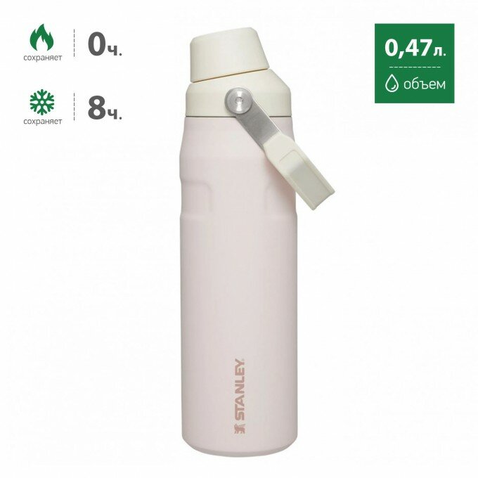 Термобутылка STANLEY GO Iceflow™ 0,47L (10-12579-005) cream glimmer