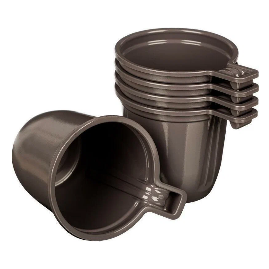 Набор одноразовый Фопос Чашка кофейная, пластик, 200 мл, 10 шт, цвет: коричневый