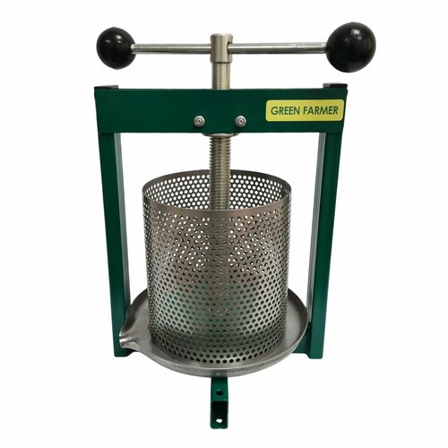 Соковыжималка пресс GREEN FARMER СВР-ХИТ для отжима сока из ягод, фруктов, овощей, объем 5 литров, пресс для сока