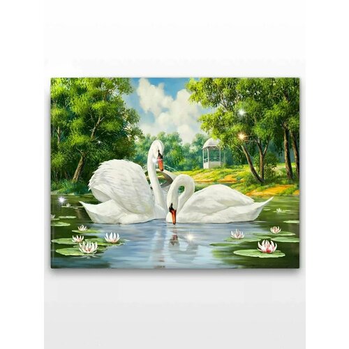 Алмазная мозаика на подрамнике 50х40/Животный мир