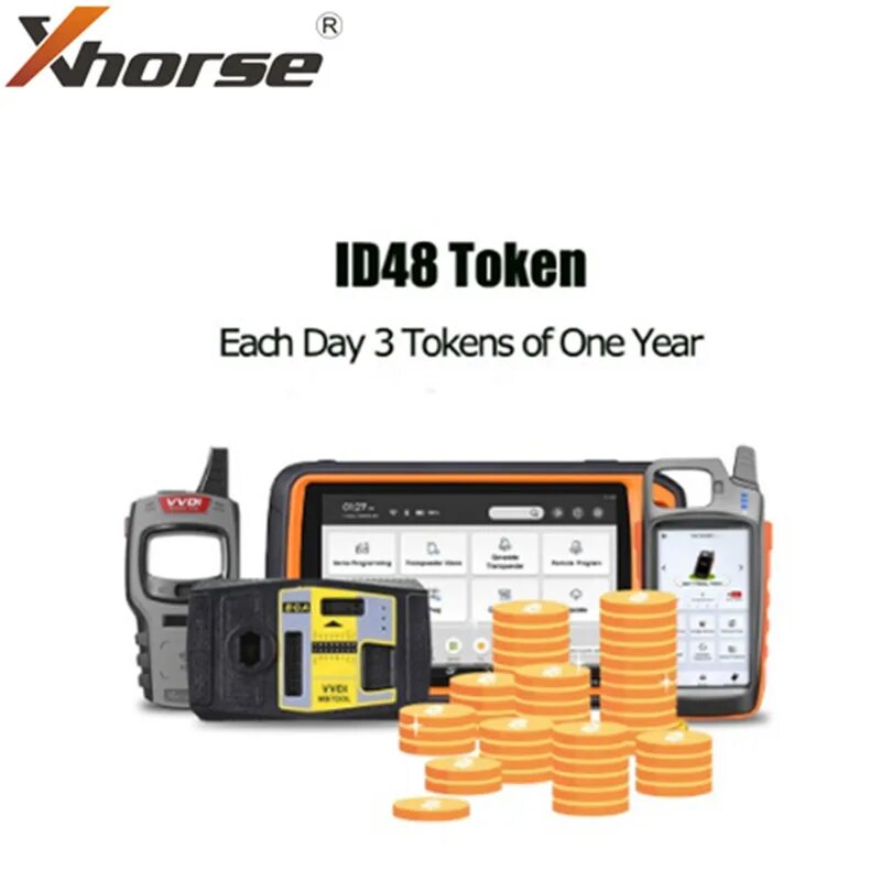 Xhorse VVDI OBD48 клон ID48 96 бит Копировать каждый день 3 токенов в течение одного года подходит для VVDI MINI/ KEYTOOL MAX/ MAXPRO/ KEYTOOL PLUS