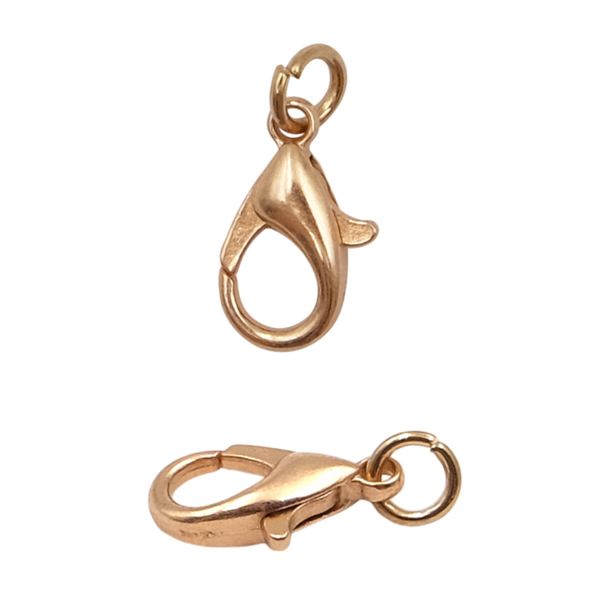Карабин для сумки с кольцом 5 мм (21*10 мм) металл (золото 02) 20 шт
