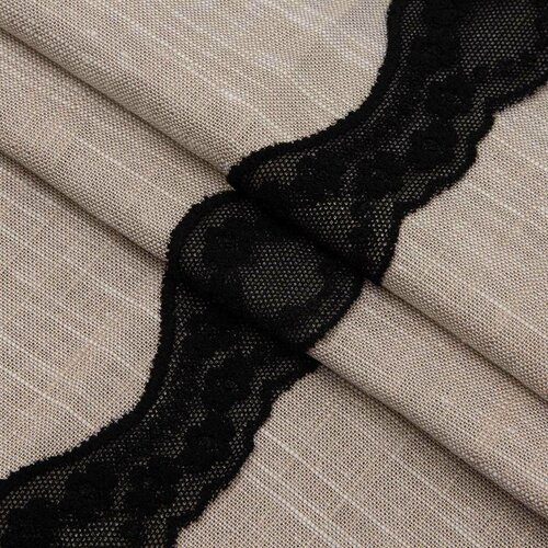 Кружево эластичное для шитья нижнего белья Айрис 18см34м цвет темно-синий 416₽