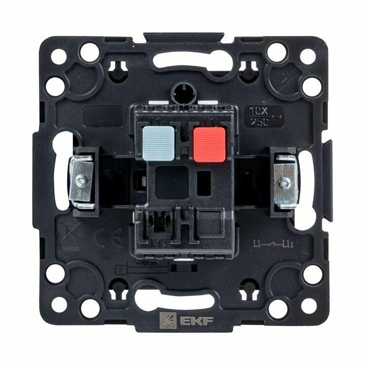 EZV10-021-10 EKF PROxima Стокгольм Механизм Выключателя 1-кл. 10А черный - фото №5