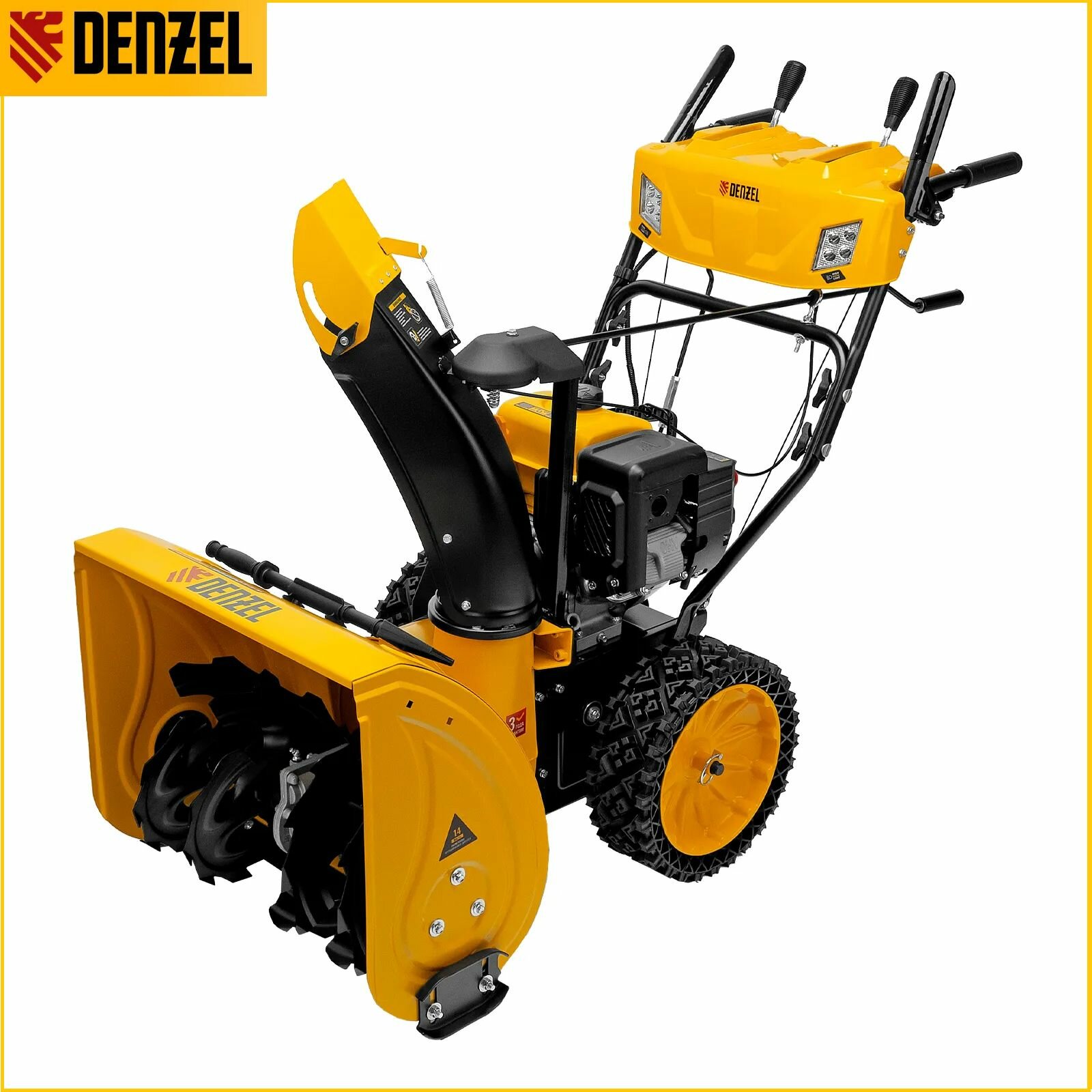 Снегоуборочная машина бензиновая DENZEL SBM 610 S PRO 212 cc эл. старт фара обогрев 97654