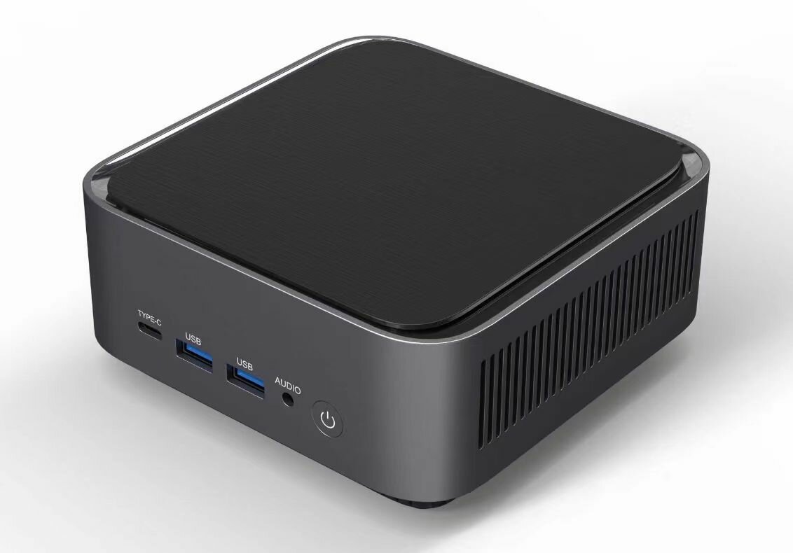 Мини ПК Intel N100, 16 GB ddr4, 512 SSD, Win 11 pro, серебристый