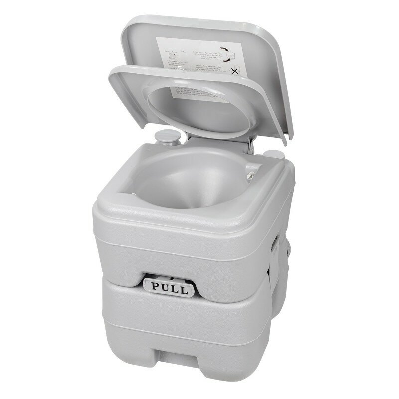 Биотуалет портативный пластмассовый (20л, высота посадочного места 420мм, смыв-сильфонный насос) WMC TOOLS