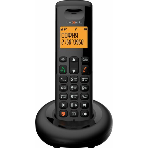 Радио телефон Dect Texet TX-4905A черный с АОН 2499₽