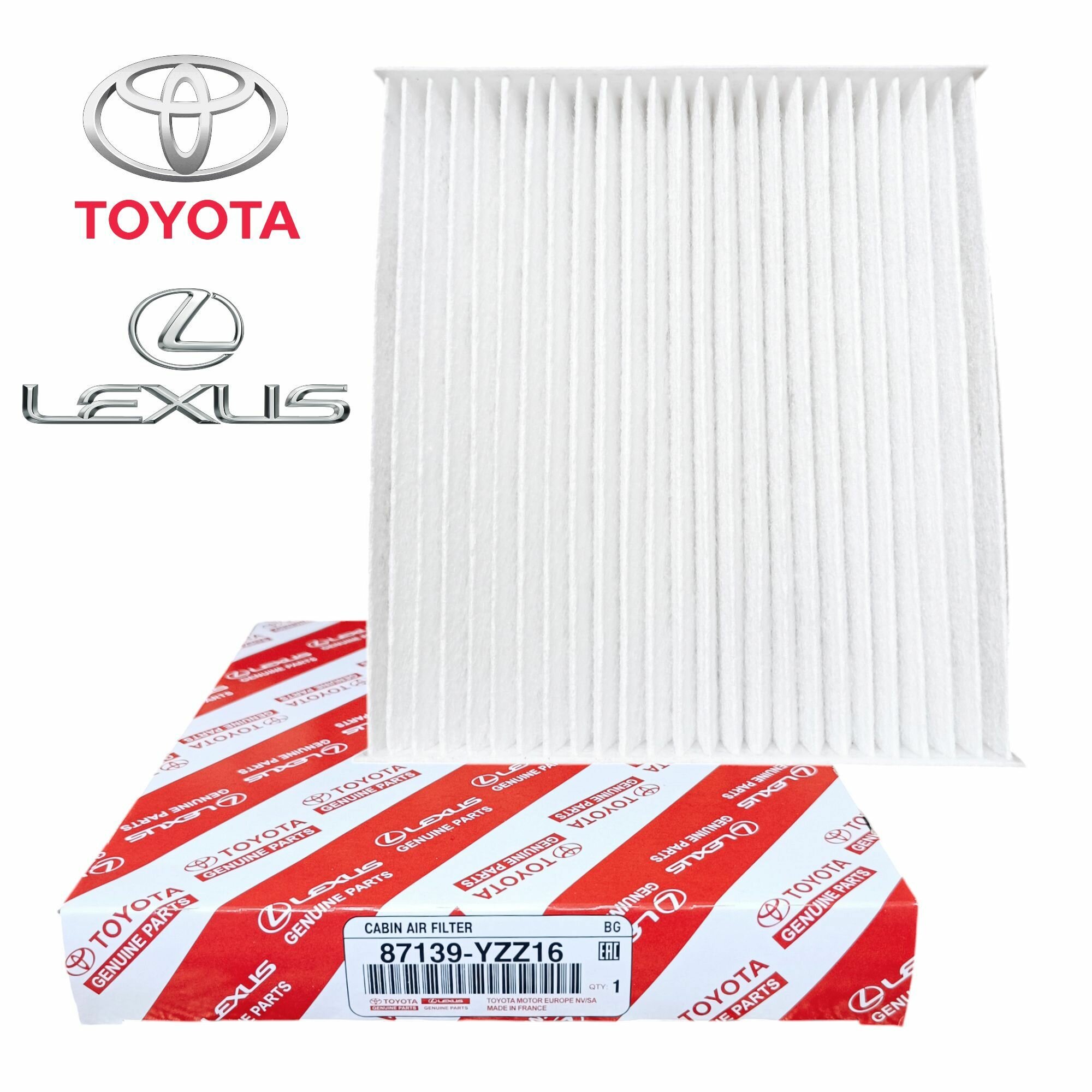 Фильтр салона 87139YZZ16 Toyota Corolla Camry RAV4 Auris, Lexus NX RX ES GS IS LS