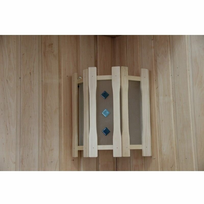 Абажур для бани настенный DoorWood АП 3СВ прямой  3 стекла с вставками