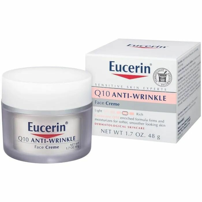 Eucerin Q10 ANTI-WRINKLE Face Creme Увлажняющий крем с ретинолом,48 г-ночной крем
