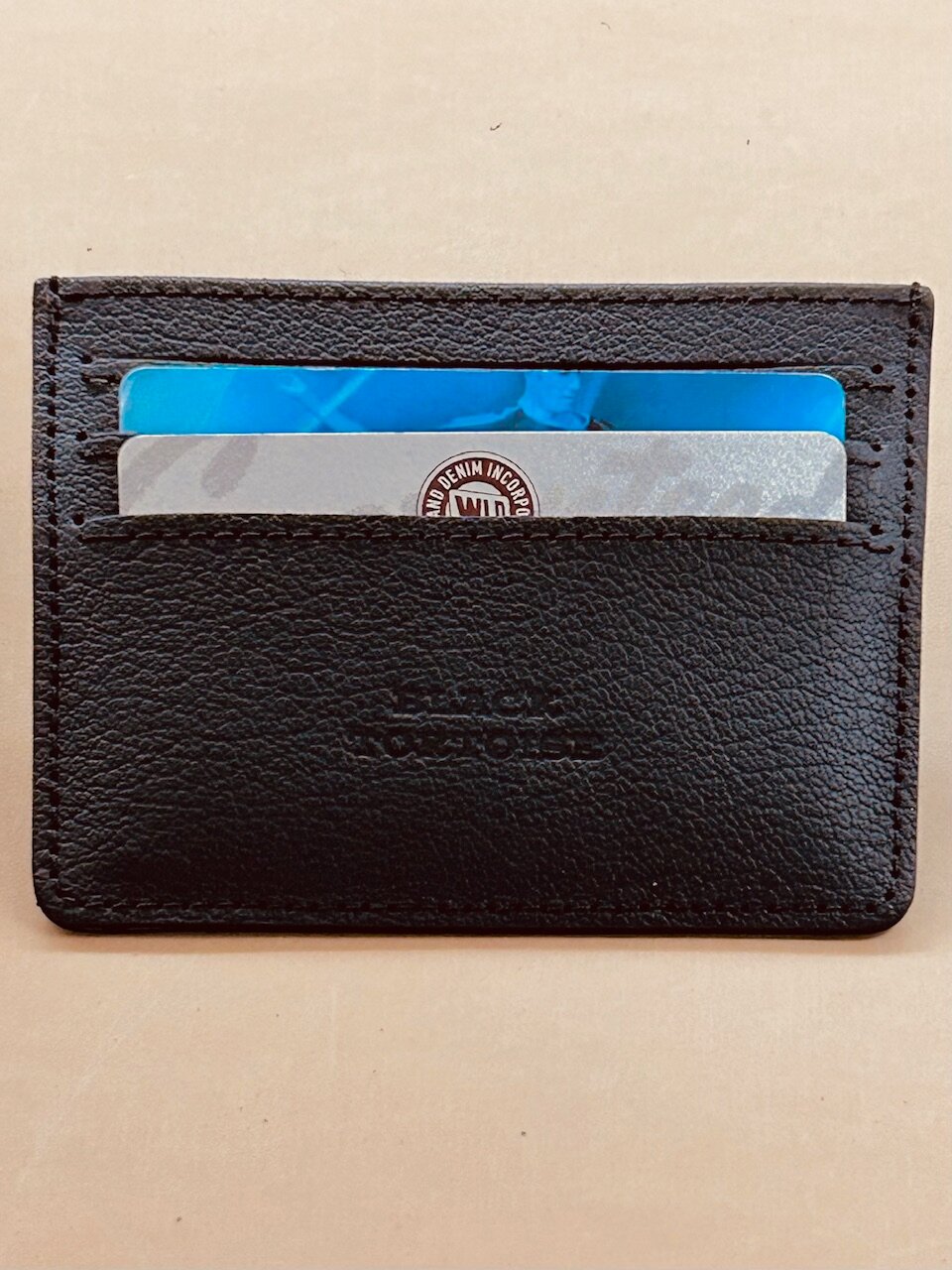 Картхолдер Black Tortoise, фактура матовая, черный — фото 1