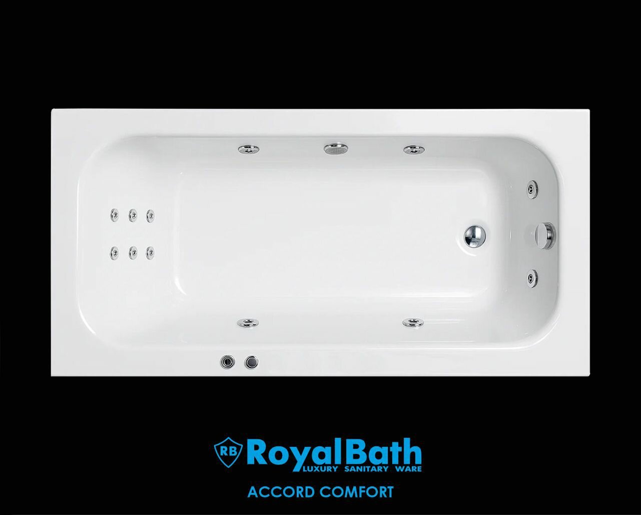Гидромассажная ванна ACCORD COMFORT 180х90х64