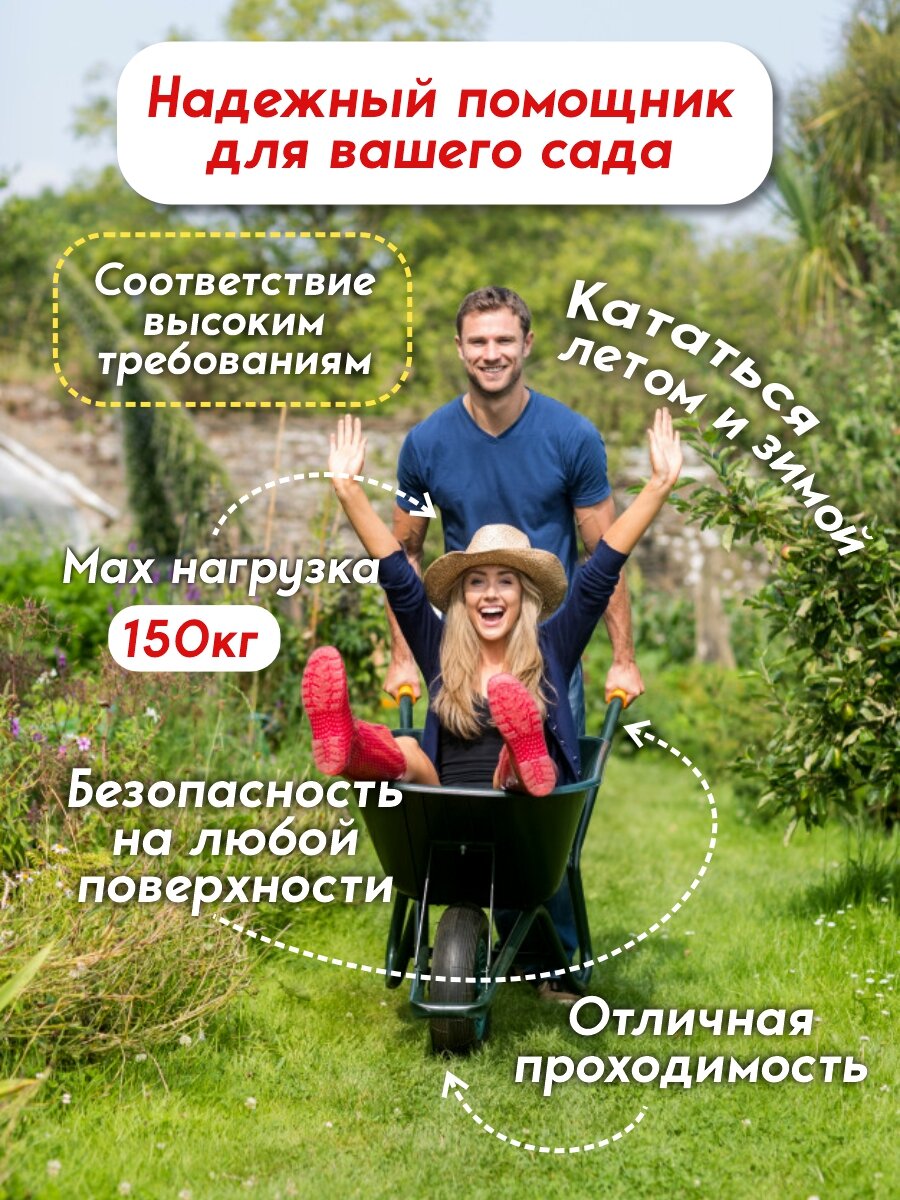 Ремкомплект для садовой тачки покрышка + камера 3.25/3.00-8 / Колесо к тележке садовой / Камера для тачки — фото 1