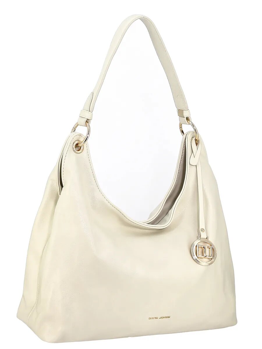 Сумка хобо DAVID JONES, молочный — фото 1