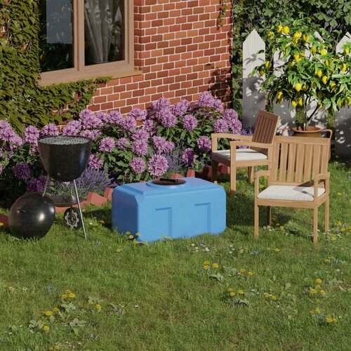 Изображение товара Емкость Ирпласт К300, пластиковая, бесшовная, 300л, синяя, с крышкой 350 мм, отвод 1" Россия