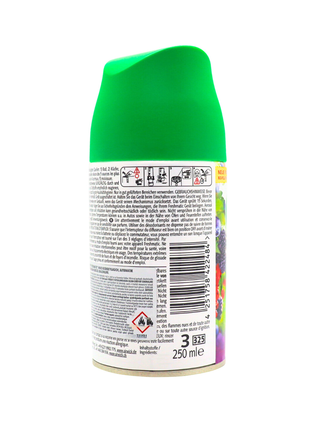 Баллон сменный AirWick "Лесные ягоды", для диффузора, 250 мл — фото 1