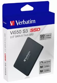 SSD-диск Verbatim "Vi550 S3", 1ТБ, 2,5", SATA III, до 85 тыс. операций в секунду