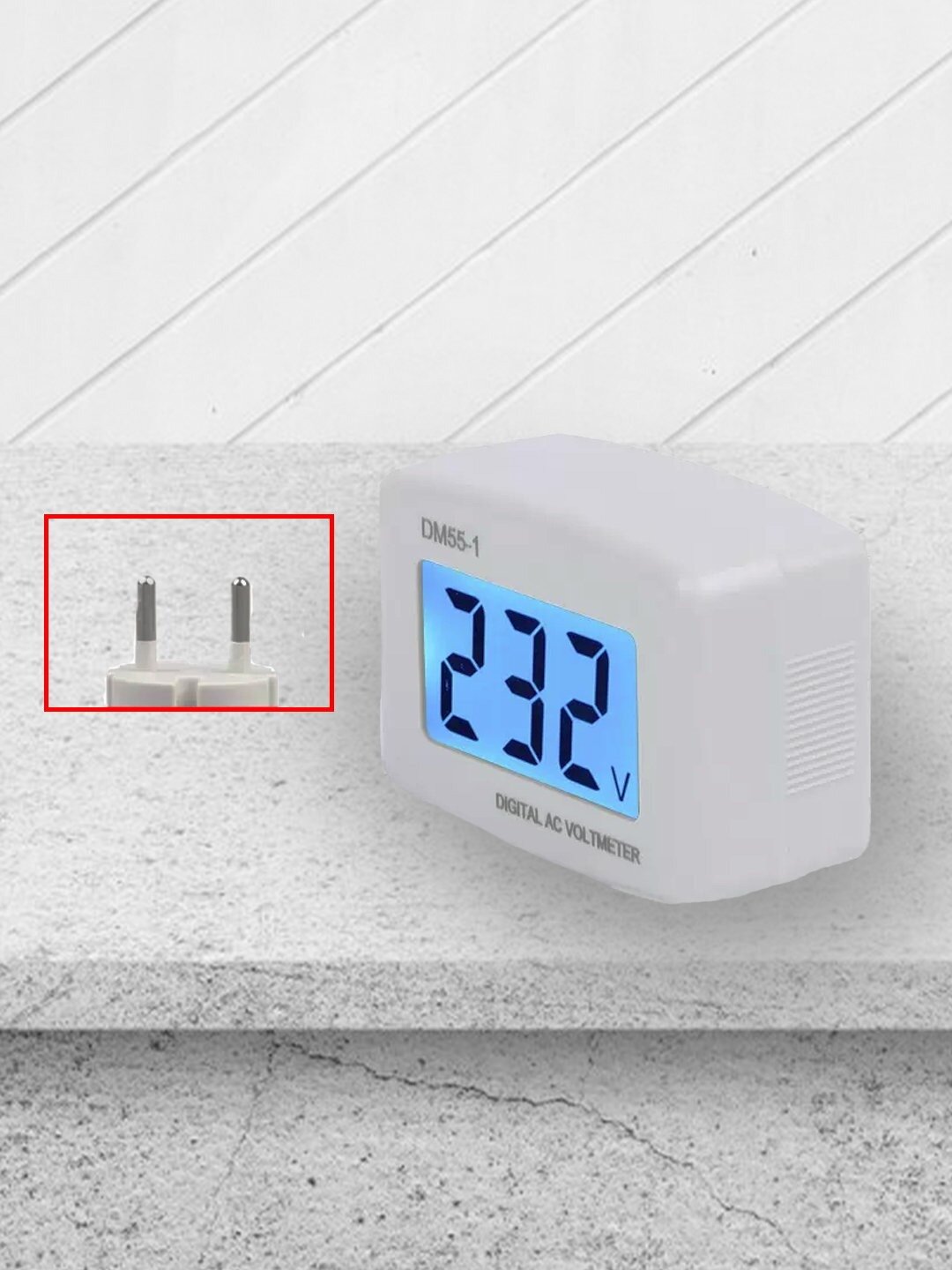 Индикатор розеток, вольтметр ЖК, дисплей 220В — фото 1