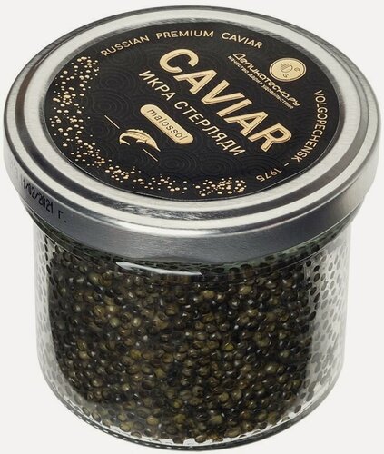 Изображение товара Икра черная стерляди 100г, Деликатеска, дойная, зарнистая, Костромская область