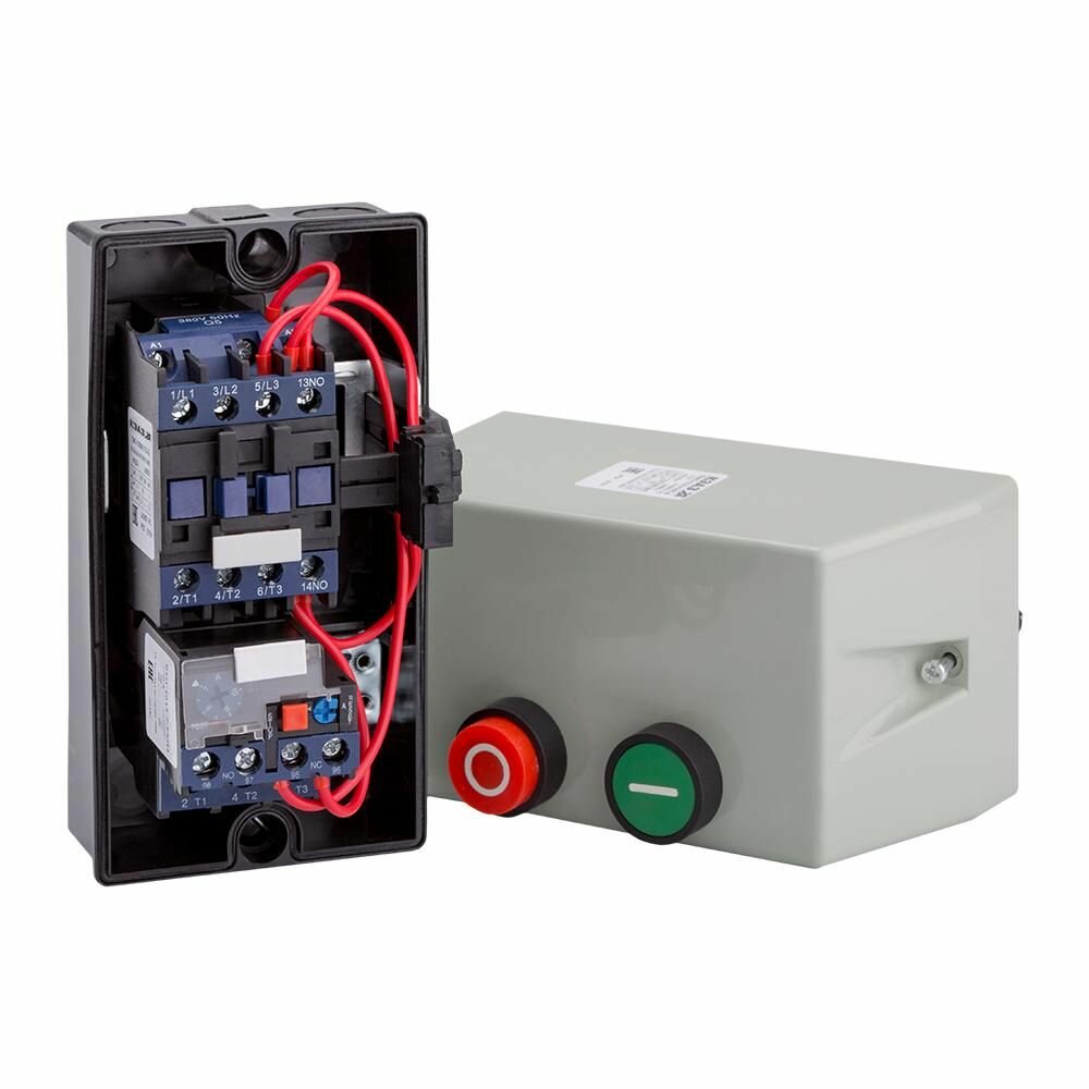 Пускатель магнитный КЭАЗ номинальный ток 10 А, напряжение катушки 380 В, с тепловым реле